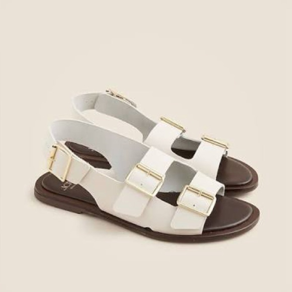 J Crew Carsen made-in-Italy slingback sandals in leather CJ834
